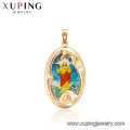 33348 Xuping fake gold jewelry special 18k gold plated brass religion pendant for free sample